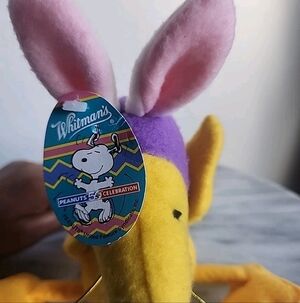 Peanuts Celebration Plush Toy - Yellow Purple, and YWhitman's P EASTER